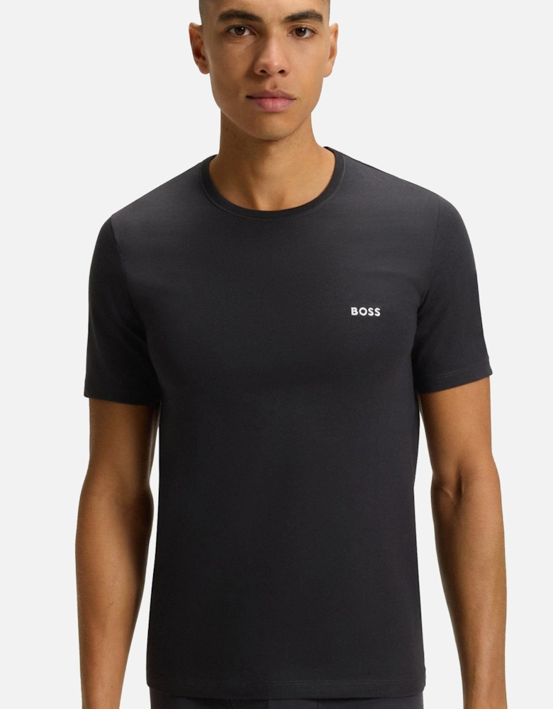 BOSS 3 Pack Cotton T-Shirts Black/Dark Grey/Khaki Green