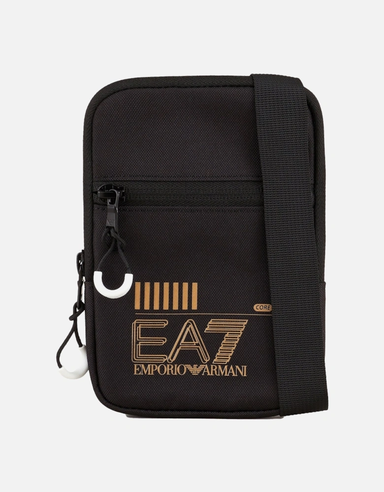 Emporio Armani Train Core Mini Shoulder Bag Black/Gold