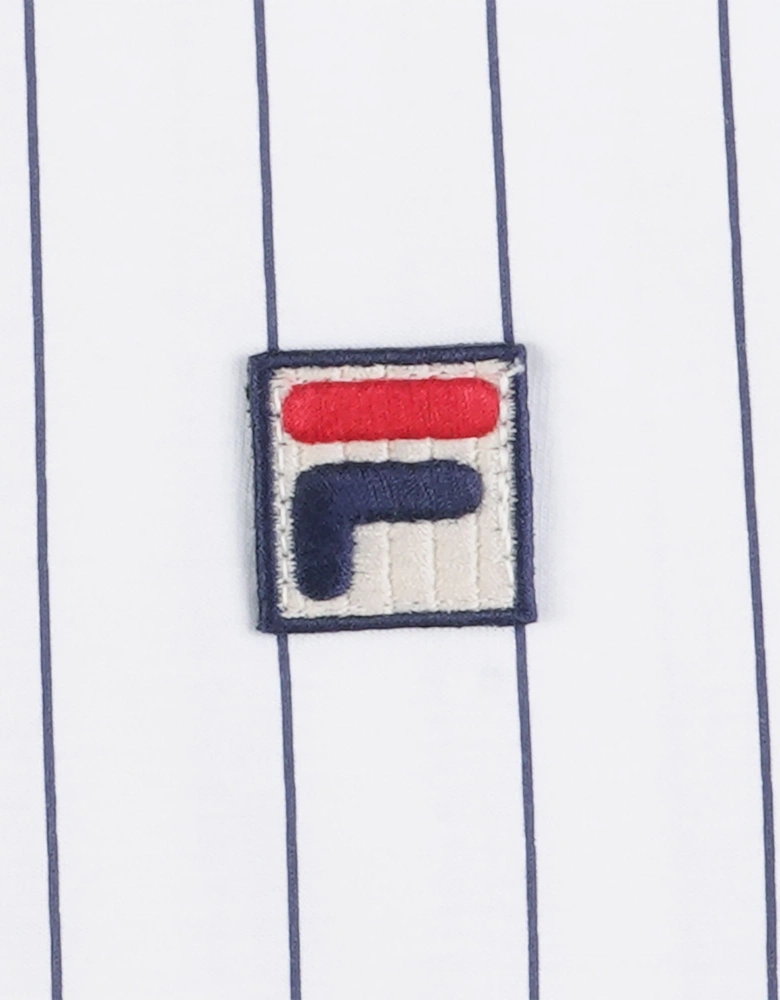 BB1 Classic Striped Polo Shirt White/Navy/Red