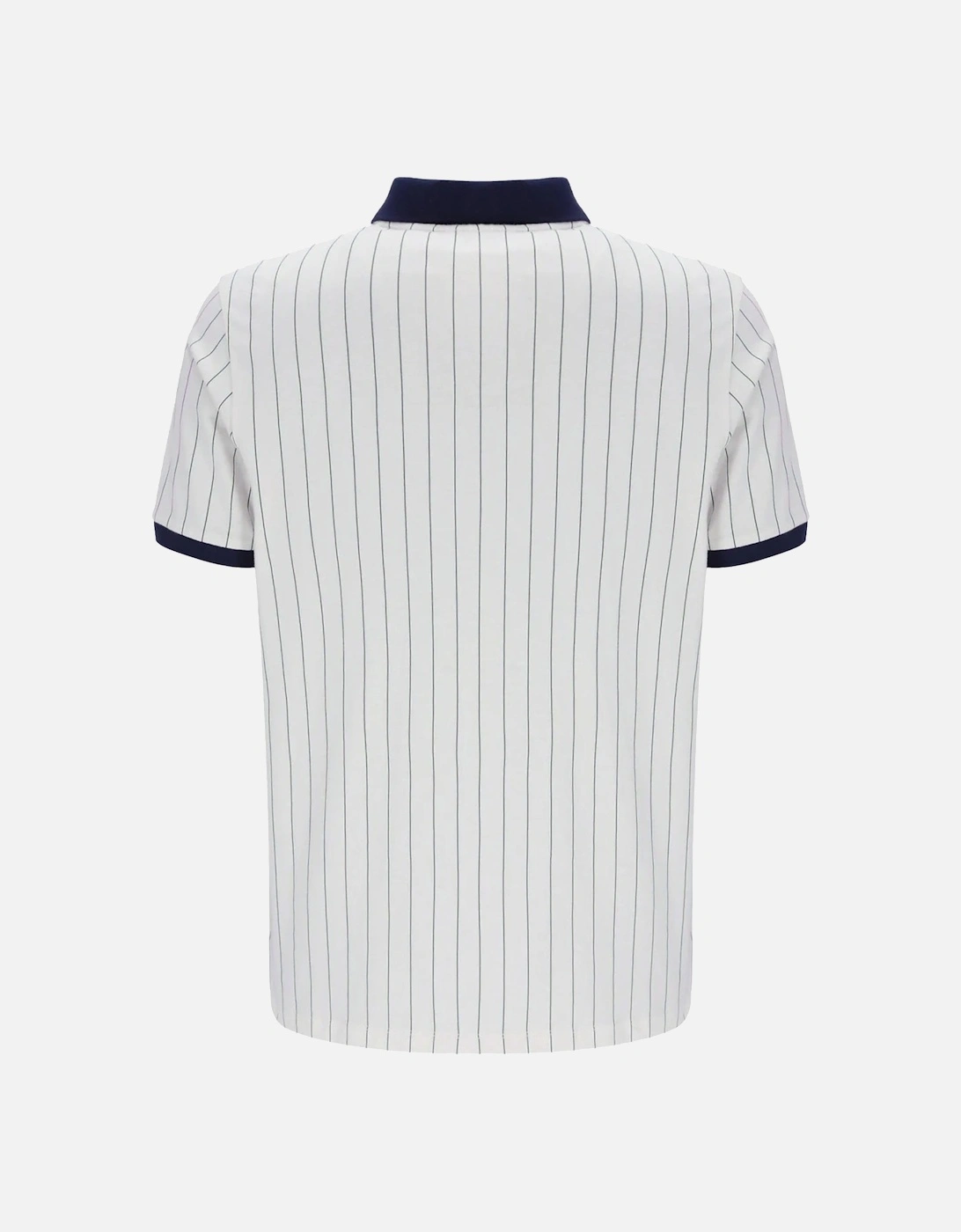 BB1 Classic Striped Polo Shirt White/Navy/Red