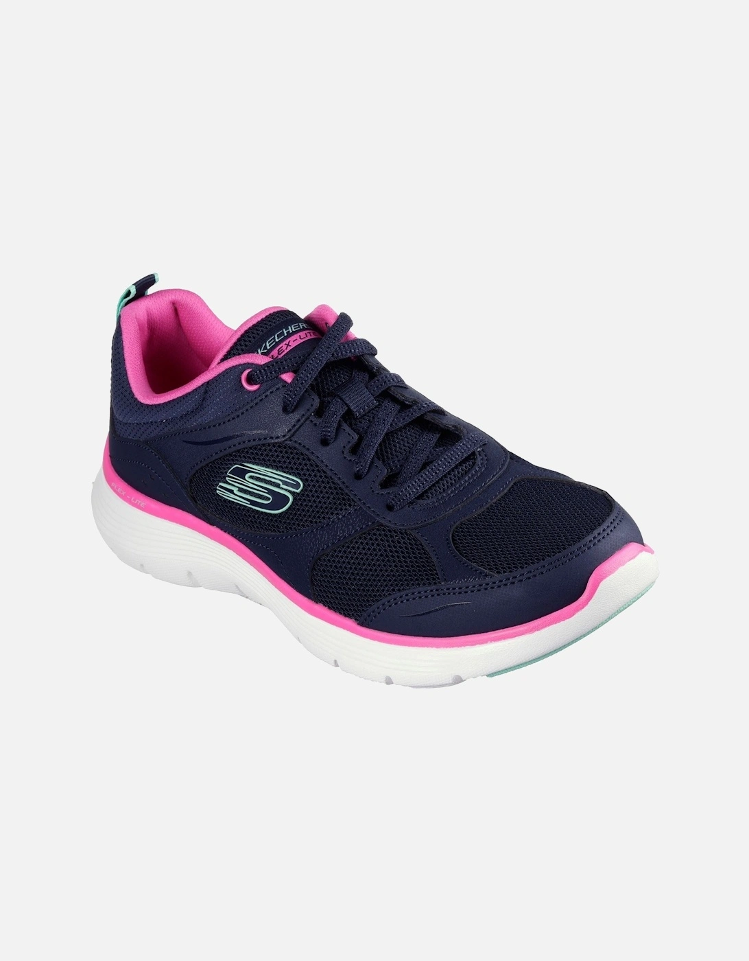Women's Flex Appeal 5.0 Fresh Touch Trainers in Navy/Hot Pink, 9 of 8
