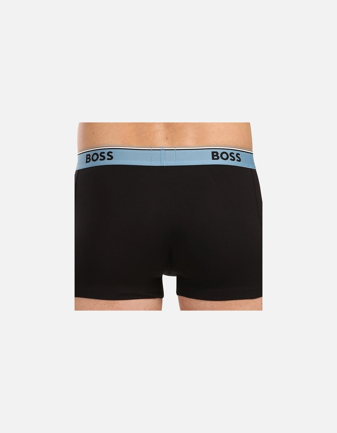 BOSS Cotton Stretch 3 Pack Power Trunks Black
