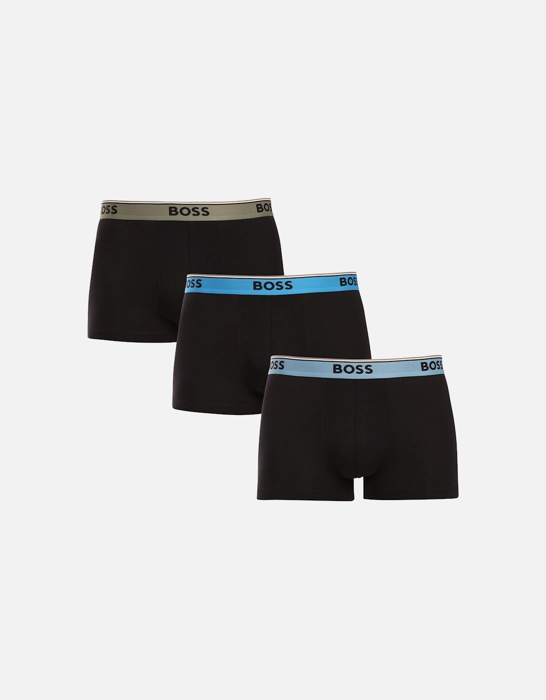 BOSS Cotton Stretch 3 Pack Power Trunks Black, 5 of 4