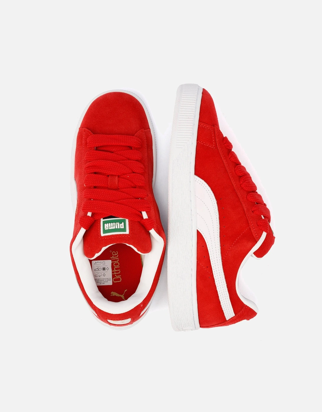 - 395205-03 UNISEX SUEDE XL RED/WHITE