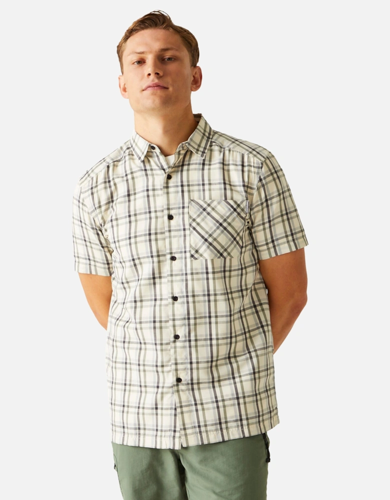 Mens Mindano VIII Patterned Short-Sleeved Shirt