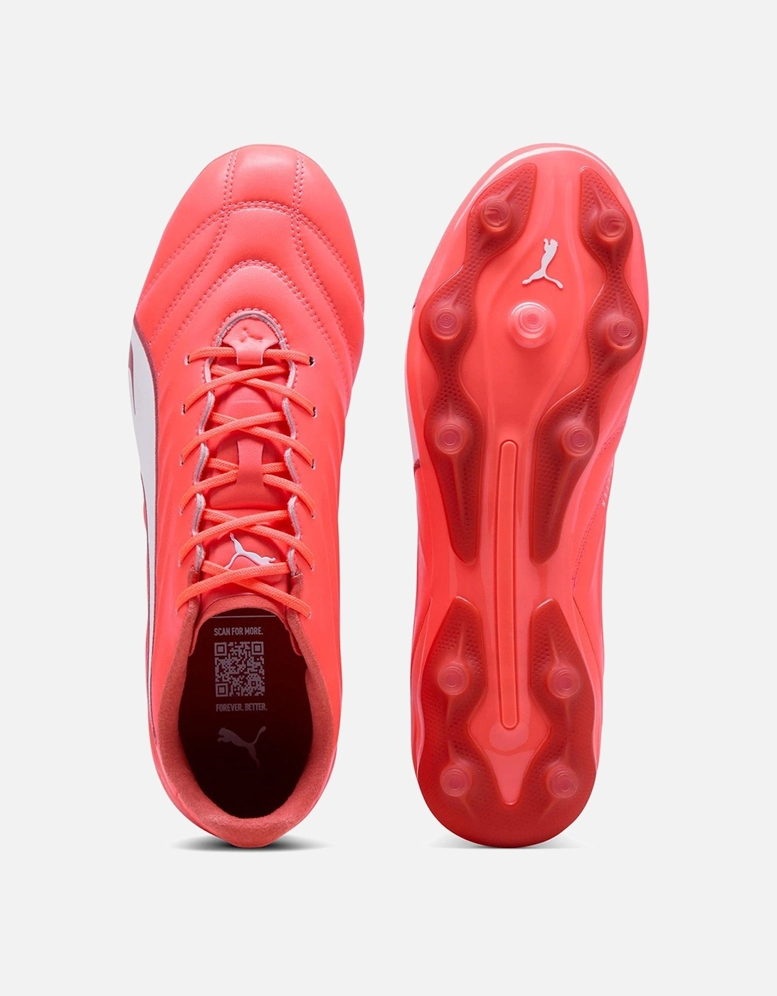 Mens Pro King Firm Ground Football Boots-Red - Red