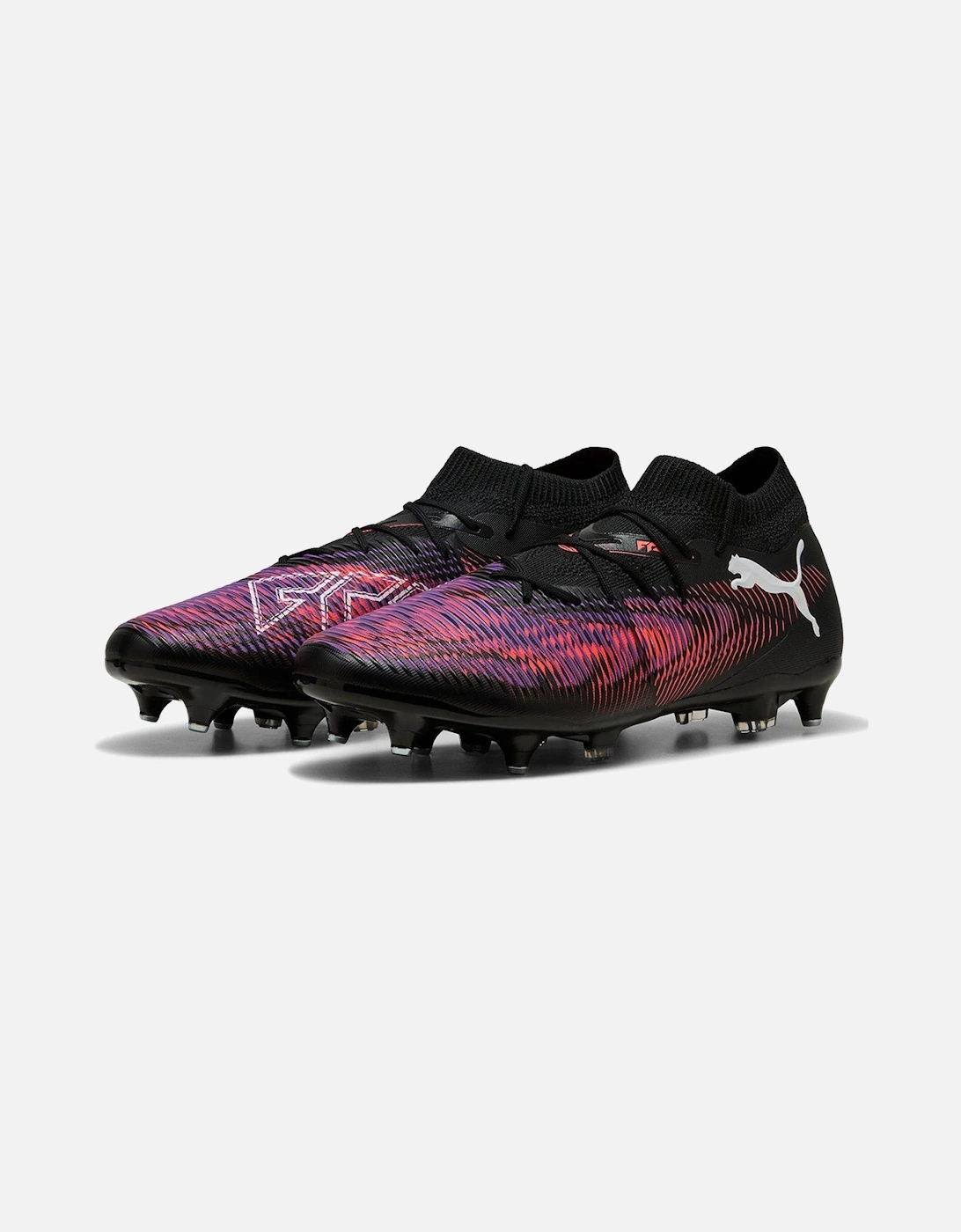 Mens Future 8 Match Soft Ground Football Boot - Black/Purple