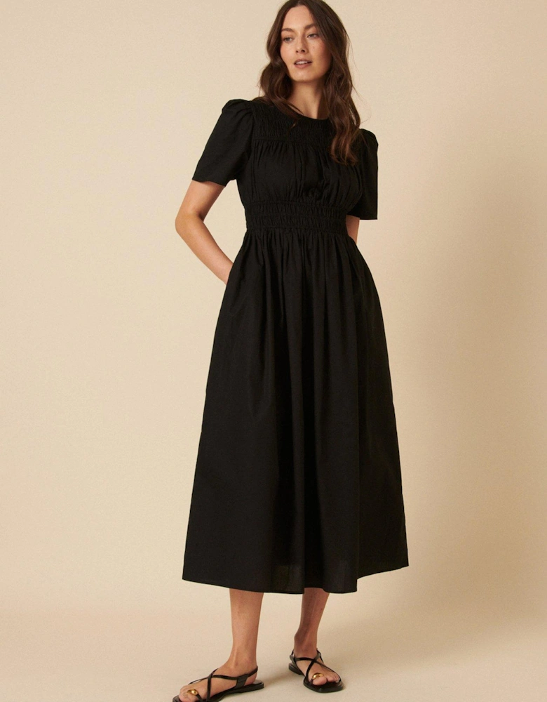 Natalia Midi Dress - Black