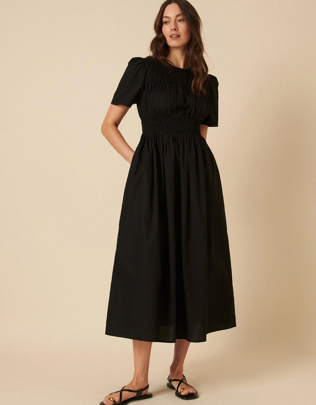 Natalia Midi Dress - Black, 2 of 1