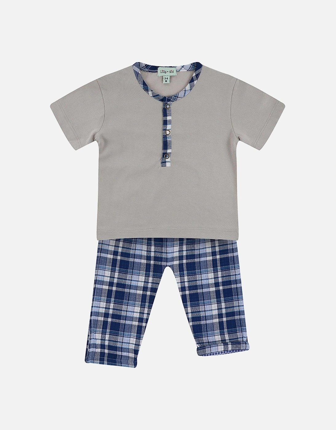Baby Boys Multicoloured Check Print Top And Trouser Set - Multi, 2 of 1