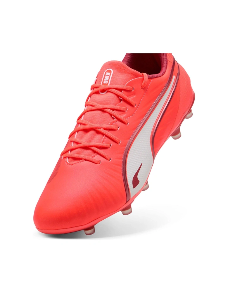 Mens King Match Firm Ground Football Boots - Red - Red