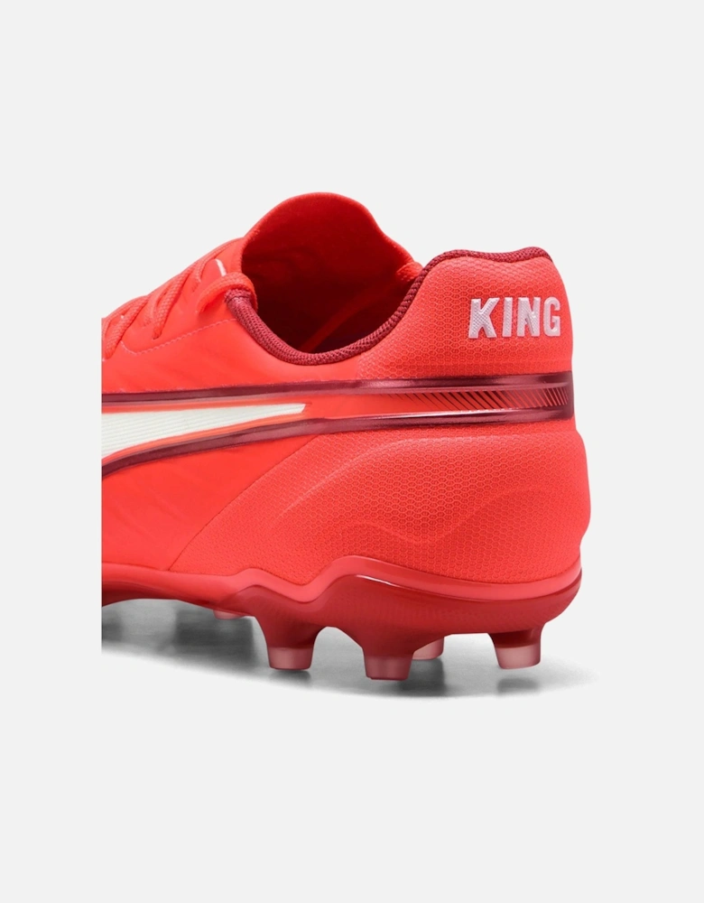 Mens King Match Firm Ground Football Boots - Red - Red