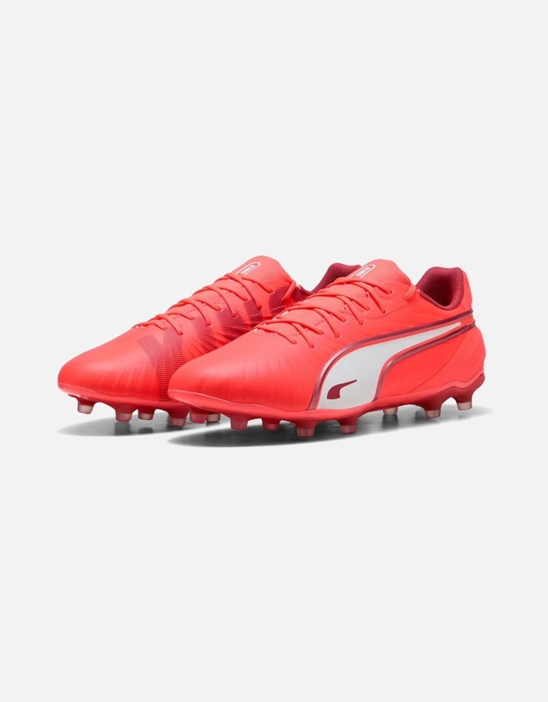 Mens King Match Firm Ground Football Boots - Red - Red