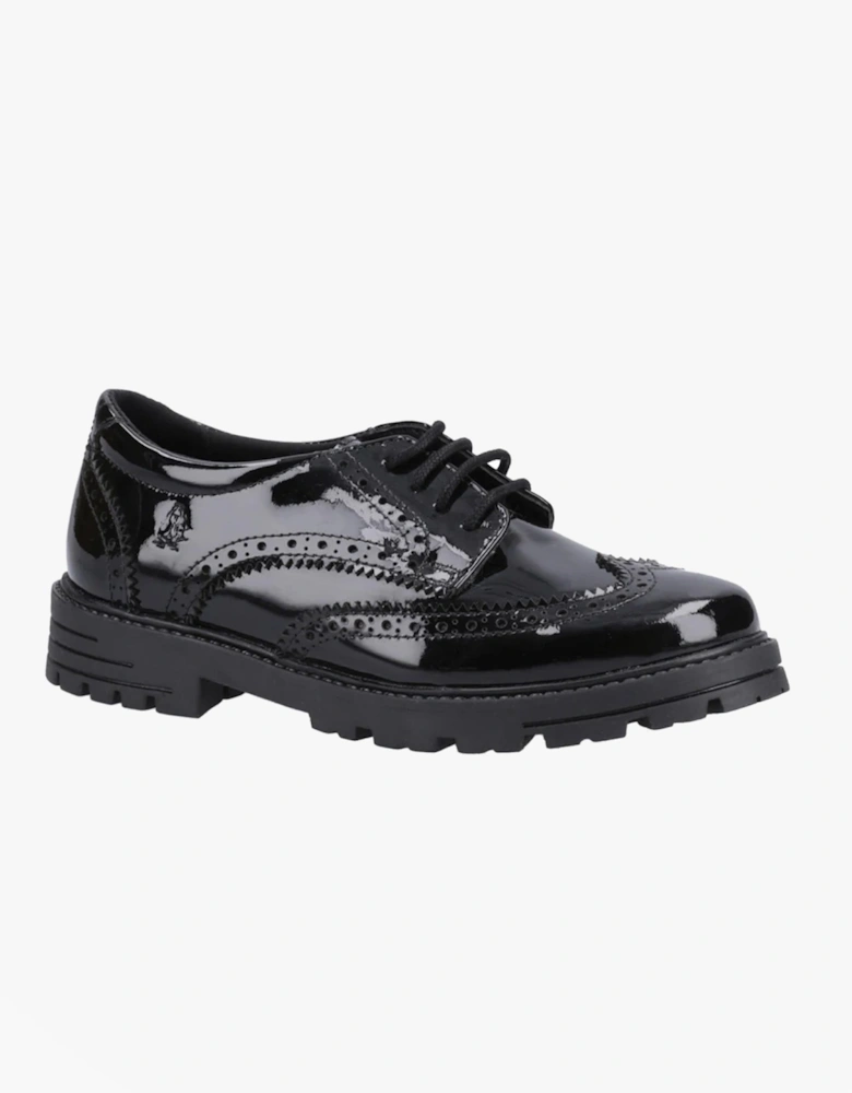 MAXINE Girls School Shoes Black Patent