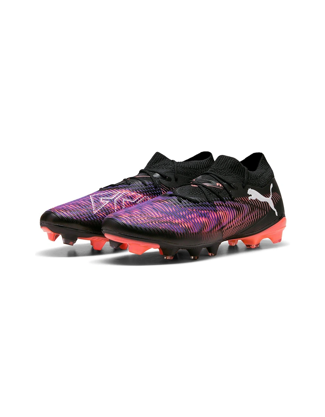 Mens Future 8 Match Firm Ground Football Boot - Black/Purple