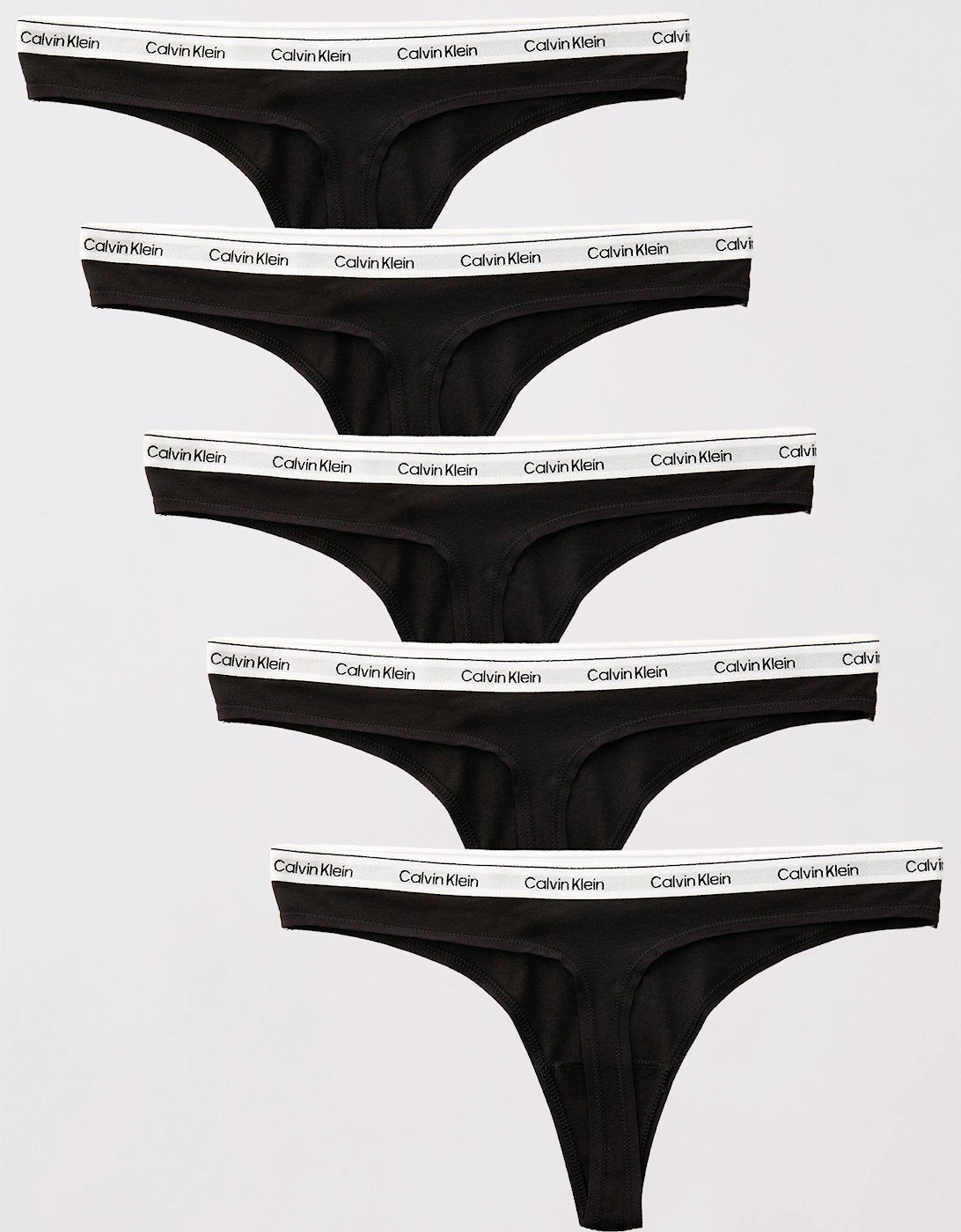5 Pack Modern Logo Thong - Black, 2 of 1