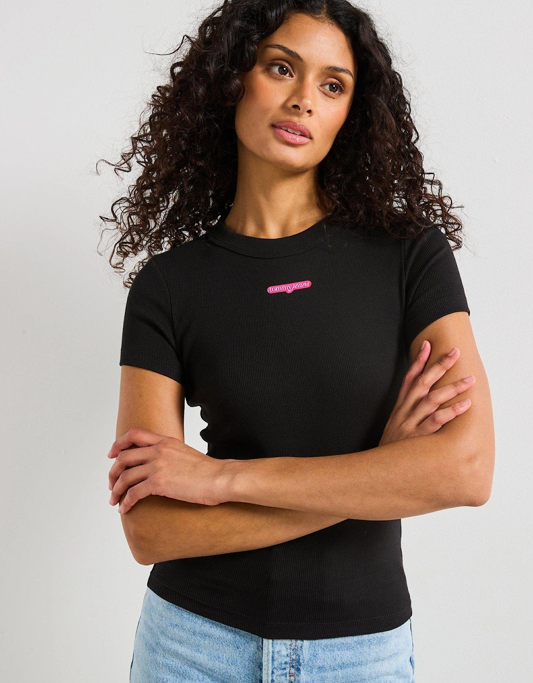 Script Label Short Sleeve T-Shirt - Black, 2 of 1
