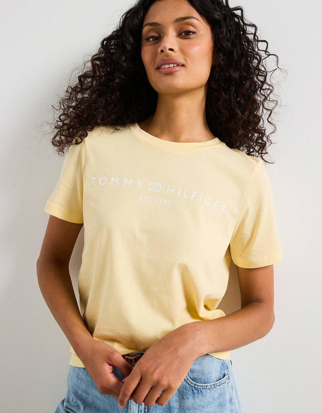 Logo Crew Neck T-Shirt - Yellow, 2 of 1