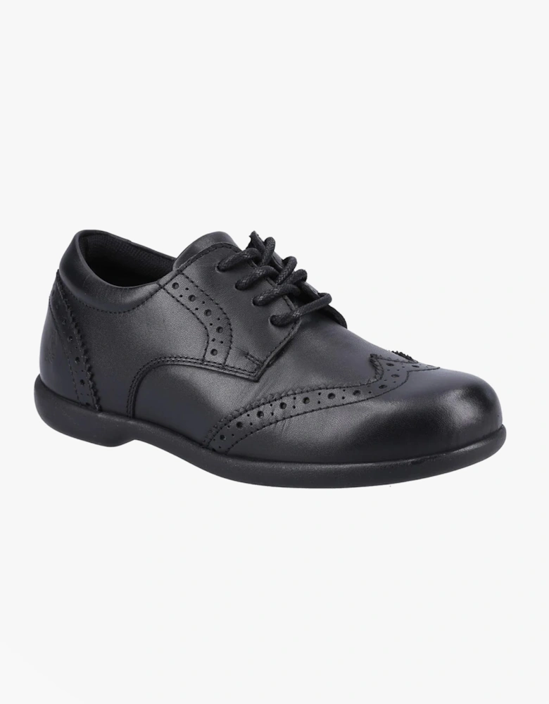 BRIDGET Girls Leather School Shoes Black