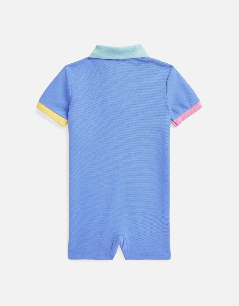 Baby Boys Big Pony Shortall Romper - Blue