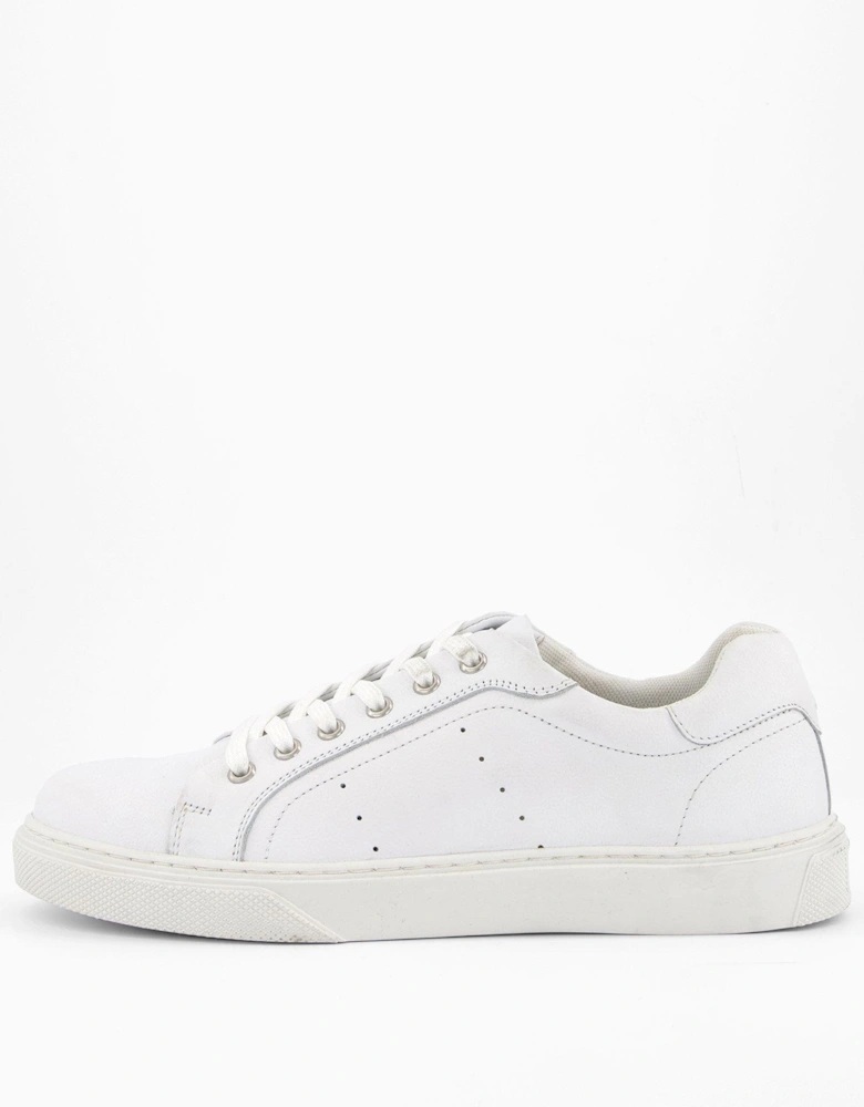 Leather Trainer -white