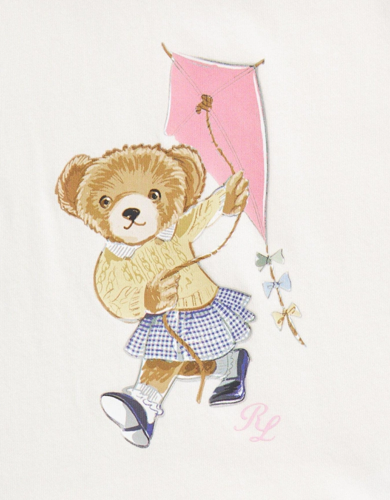 Baby Girls Bear Peplum T-Shirt And Short Set - Multi