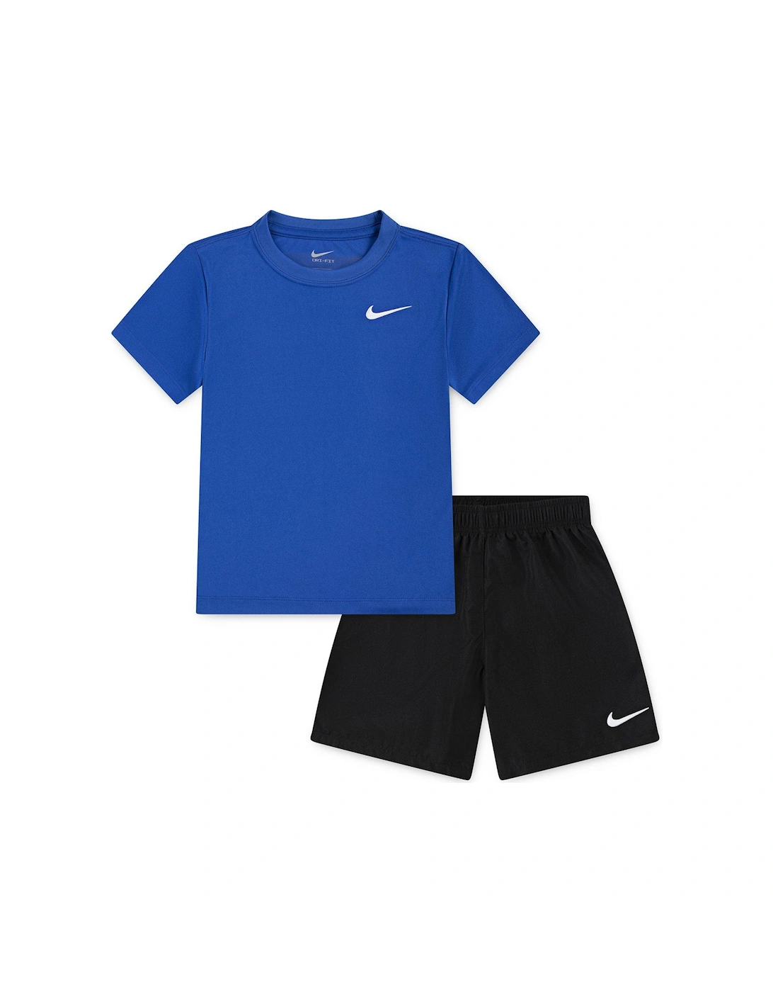 Kids Boys Dri-Fit Shorts And T-Shirt Set - Black/ - Blue, 2 of 1