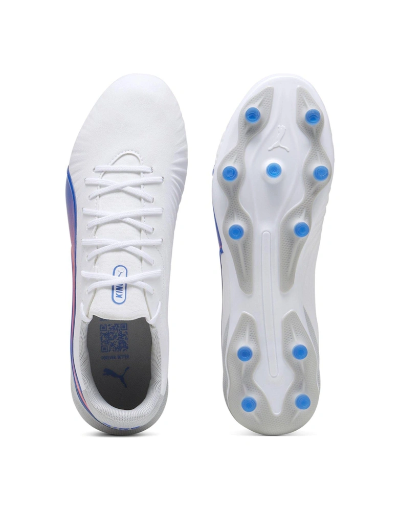 Mens King Match Firm Ground Football Boots -Grey