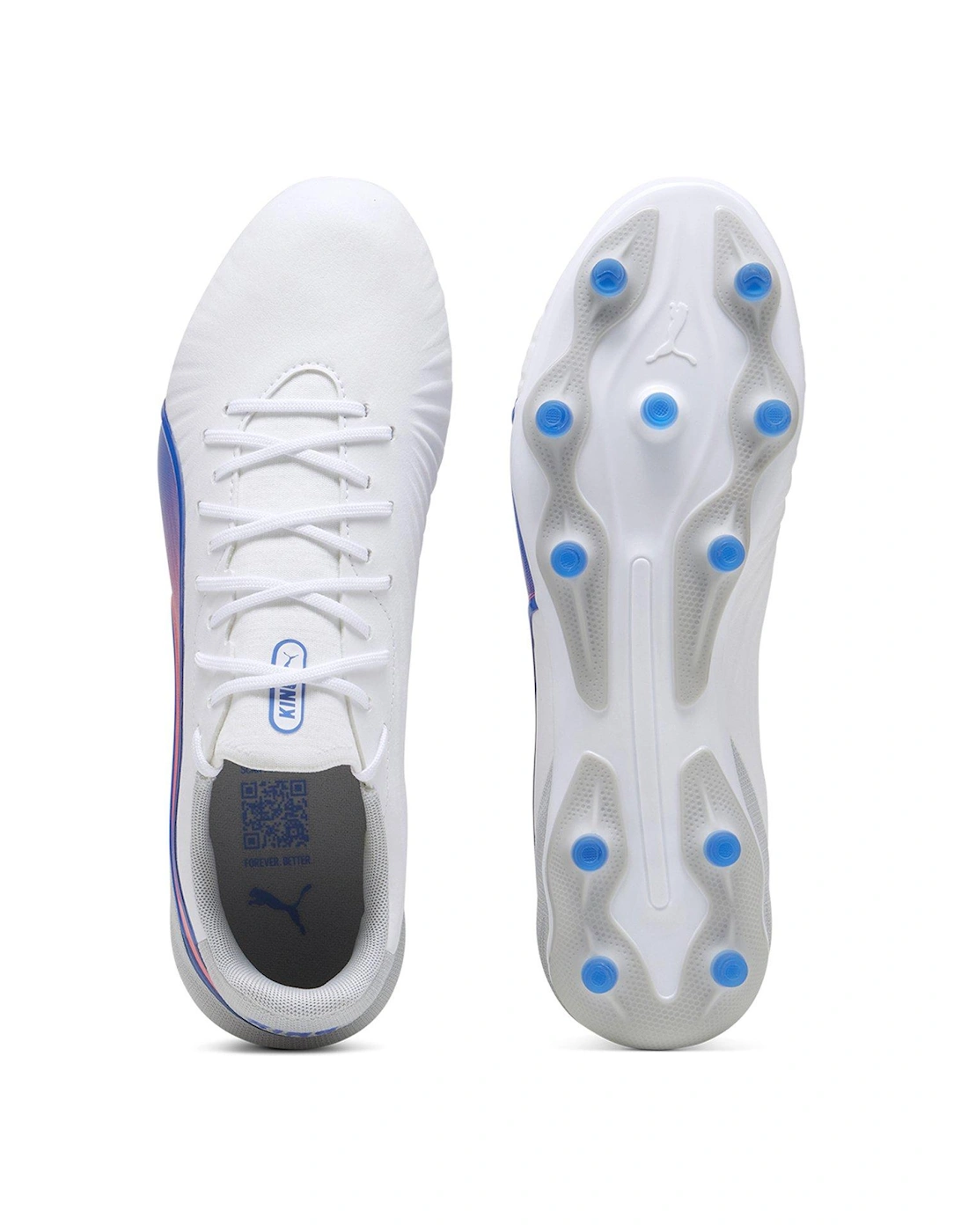 Mens King Match Firm Ground Football Boots -Grey