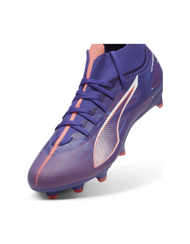 Mens Ultra 5+ Match Laceless Firm Ground Football Boots - Blue