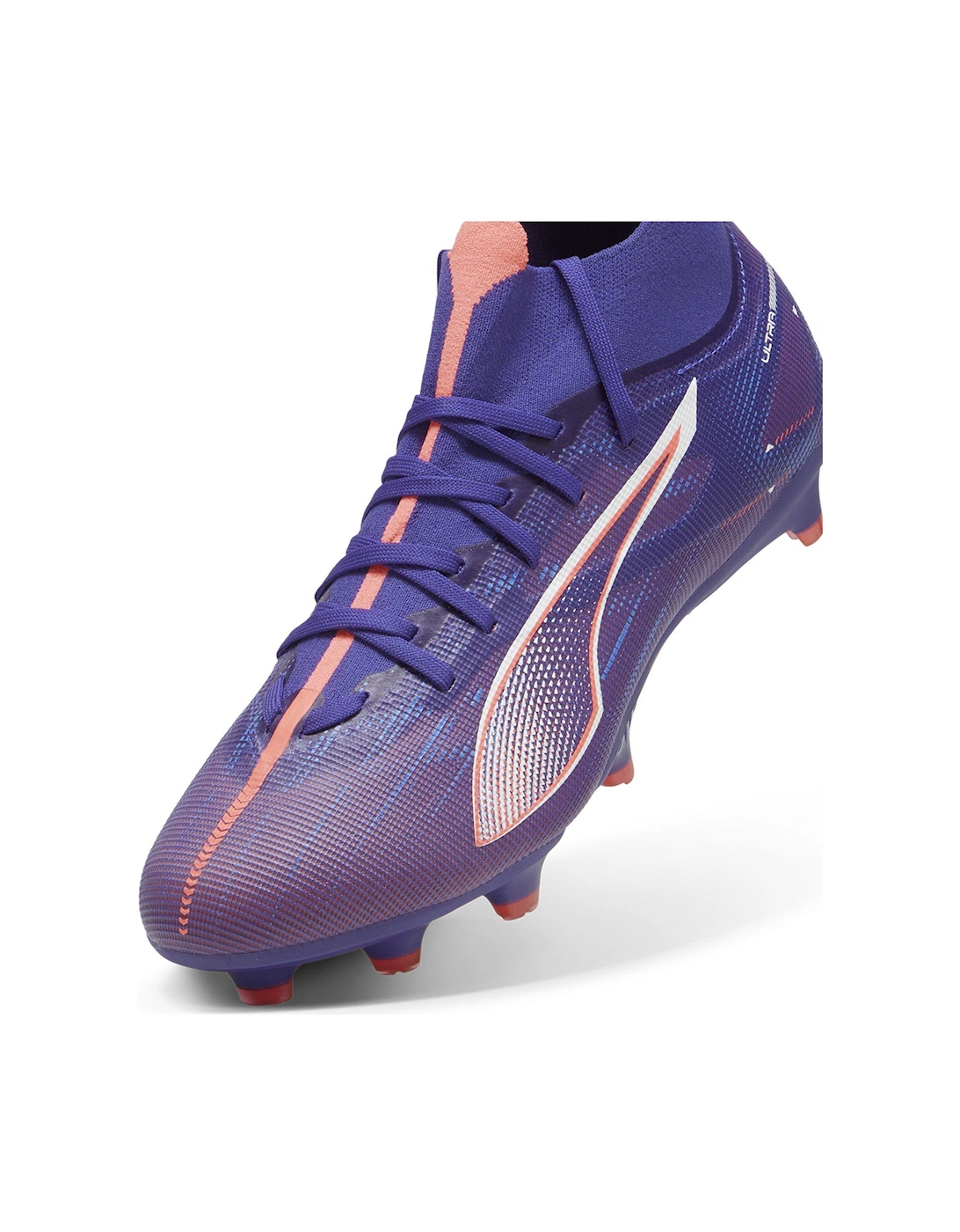 Mens Ultra 5+ Match Laceless Firm Ground Football Boots - Blue