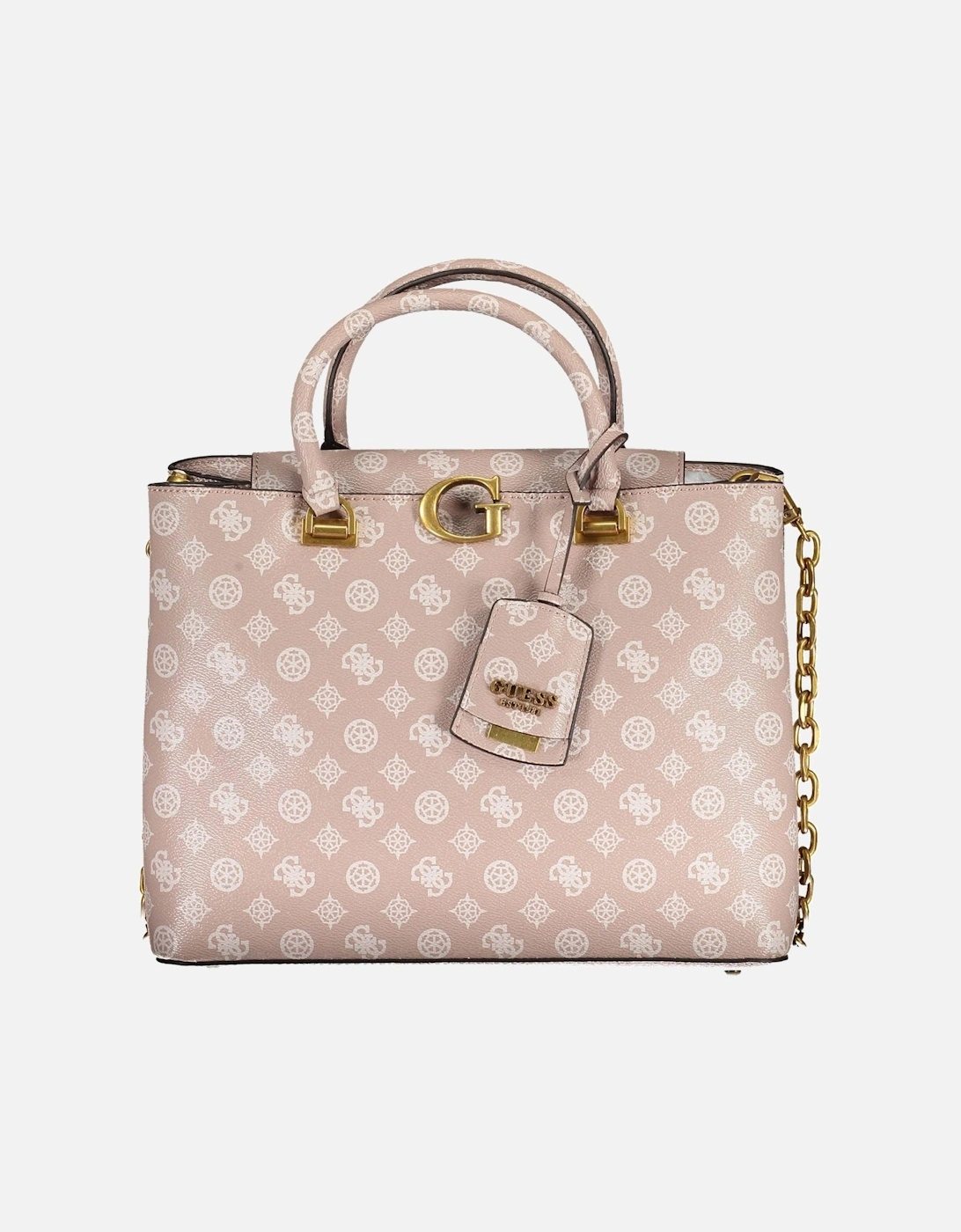 Pink Handbag with Multiple Compartments and Iconic Logo by Women, 4 of 3