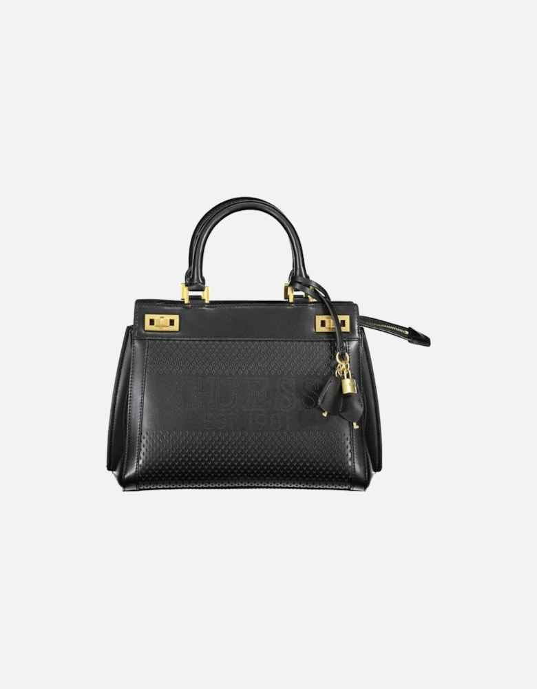 Contrasting Detail Zipper Bag Women - Black Handbags