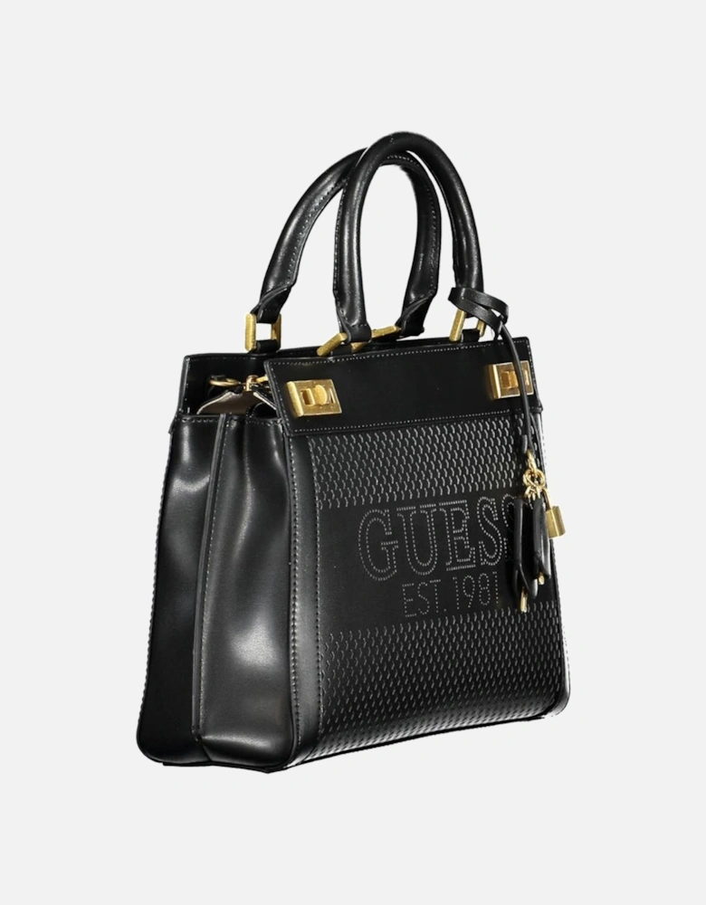 Contrasting Detail Zipper Bag Women - Black Handbags