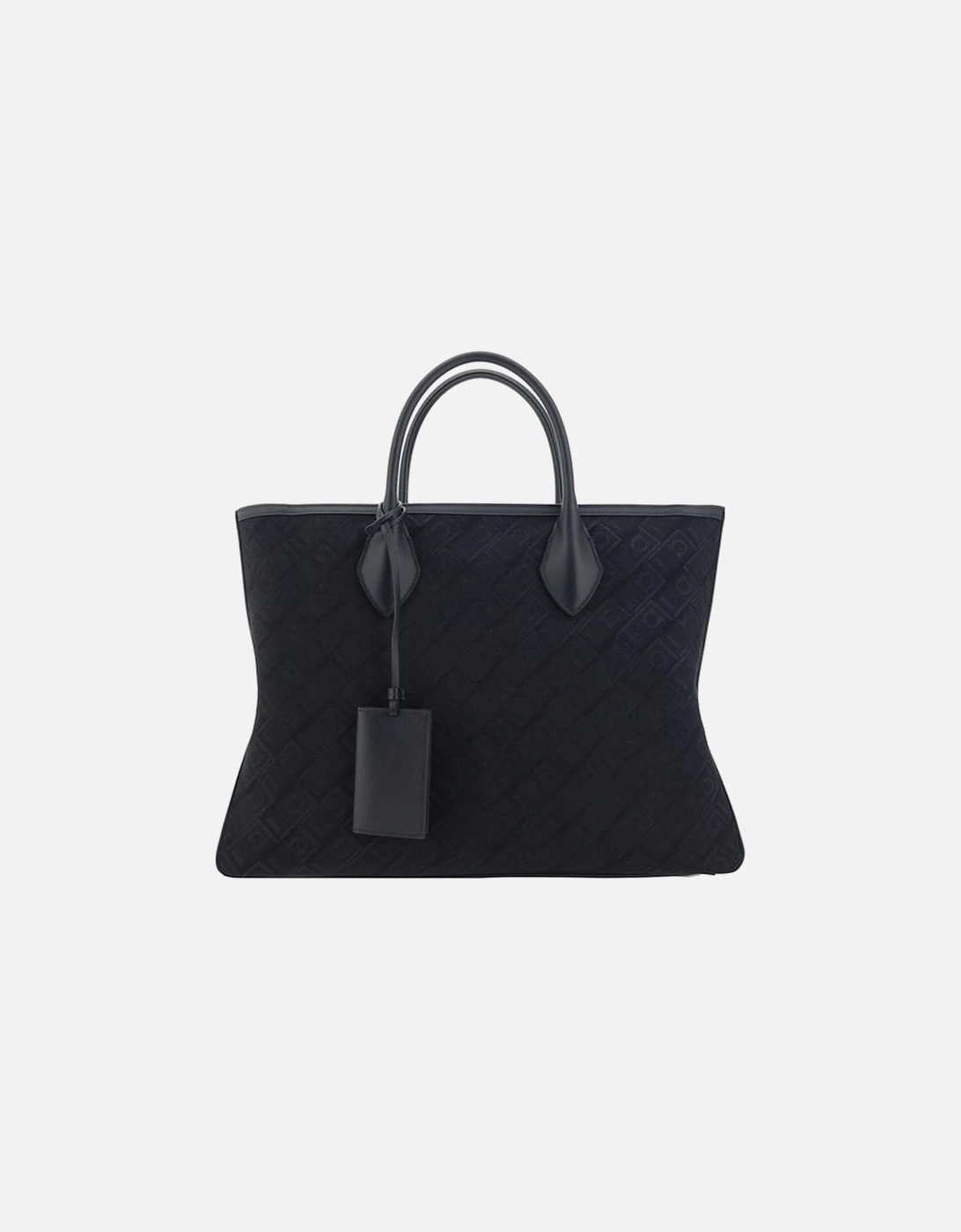 Soft Jacquard Fabric Tote Handbag Women - Black, 5 of 4