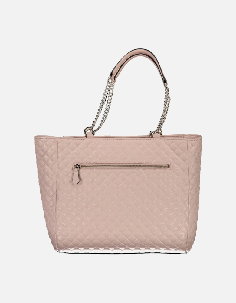 Chic Chain Handle Shoulder Bag with Spacious Interior and External