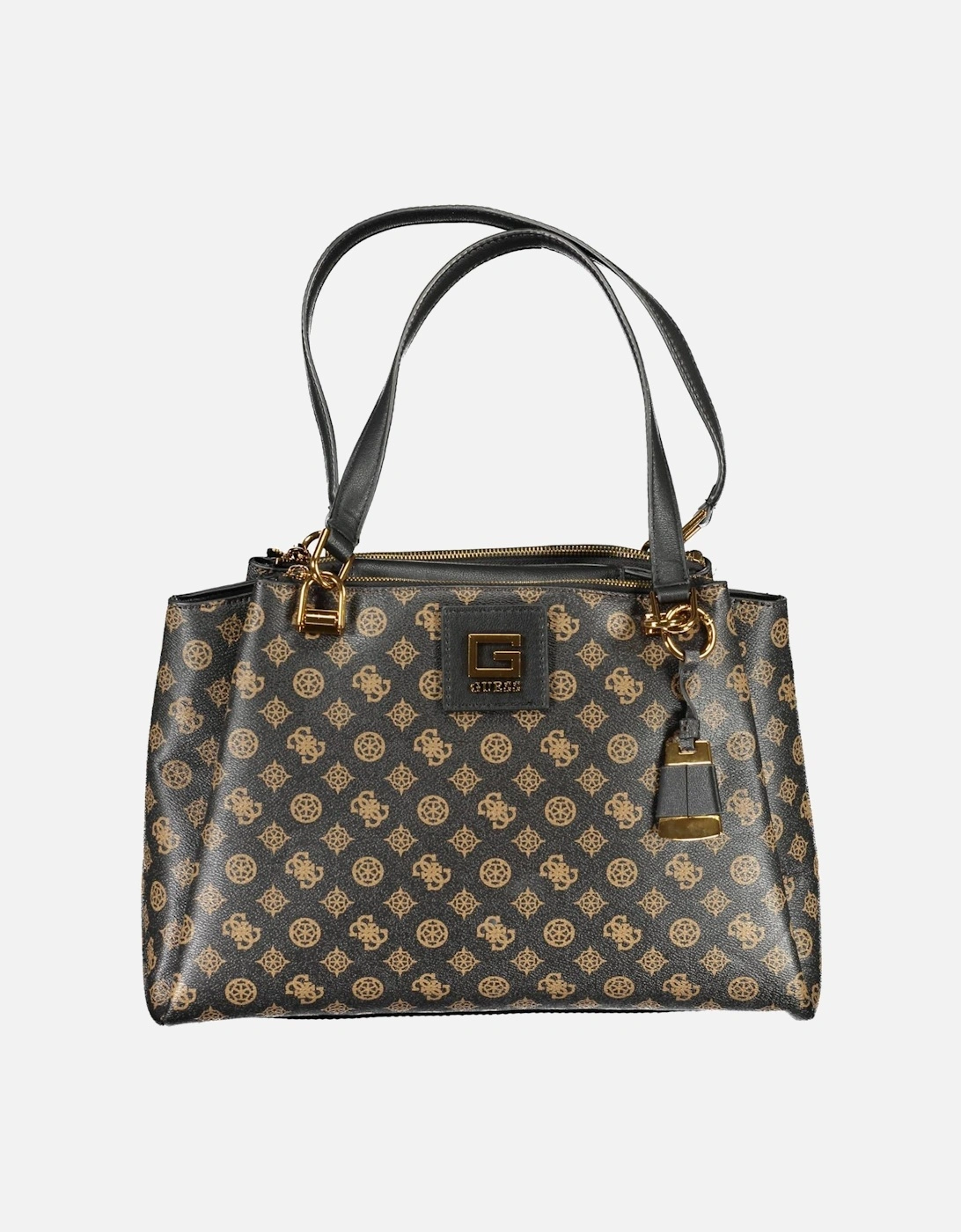 Functional Three-Compartment Shoulder Bag with Contrasting Details, 4 of 3