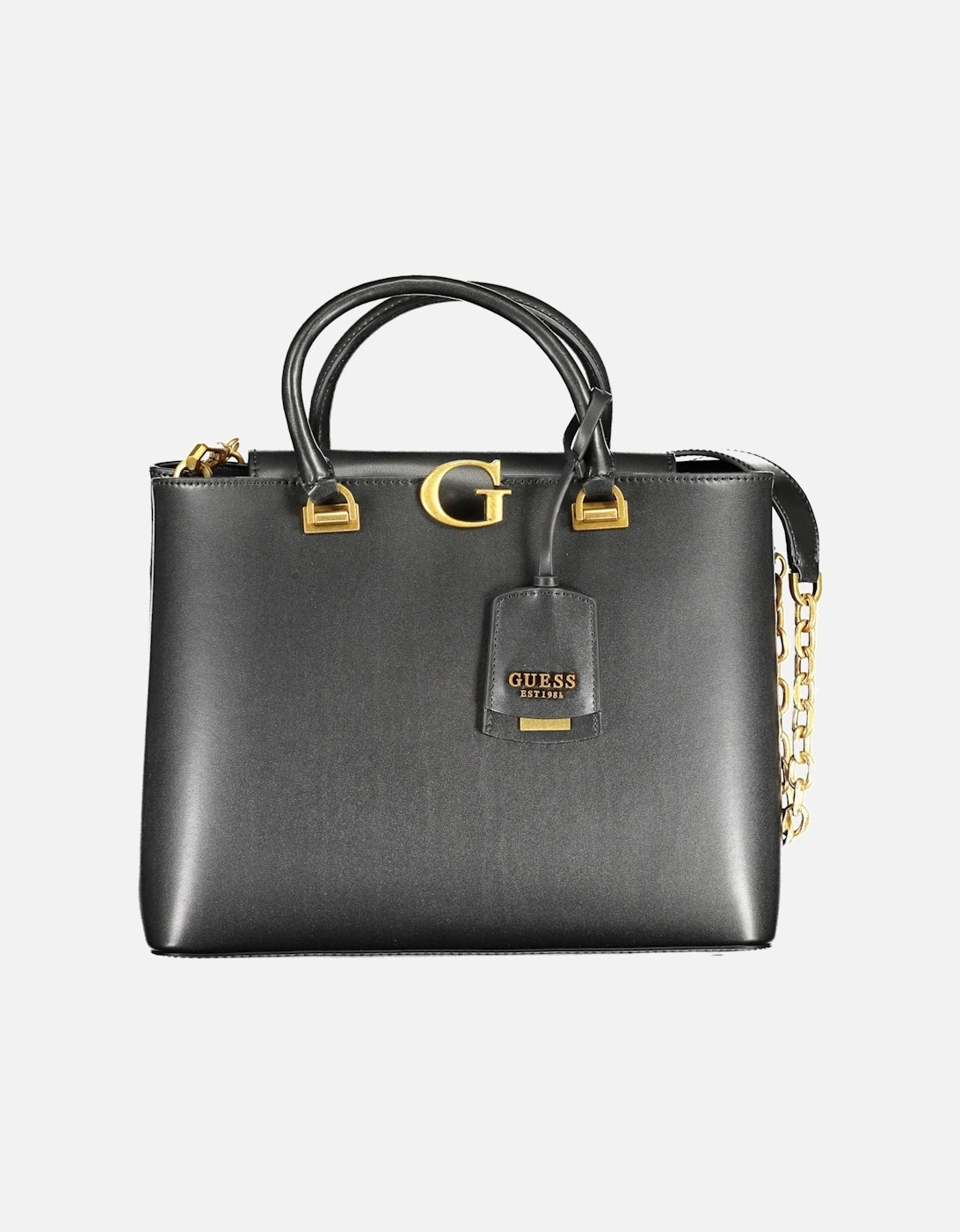 Versatile Black Tote Bag with Removable Chain Strap and Ample, 4 of 3