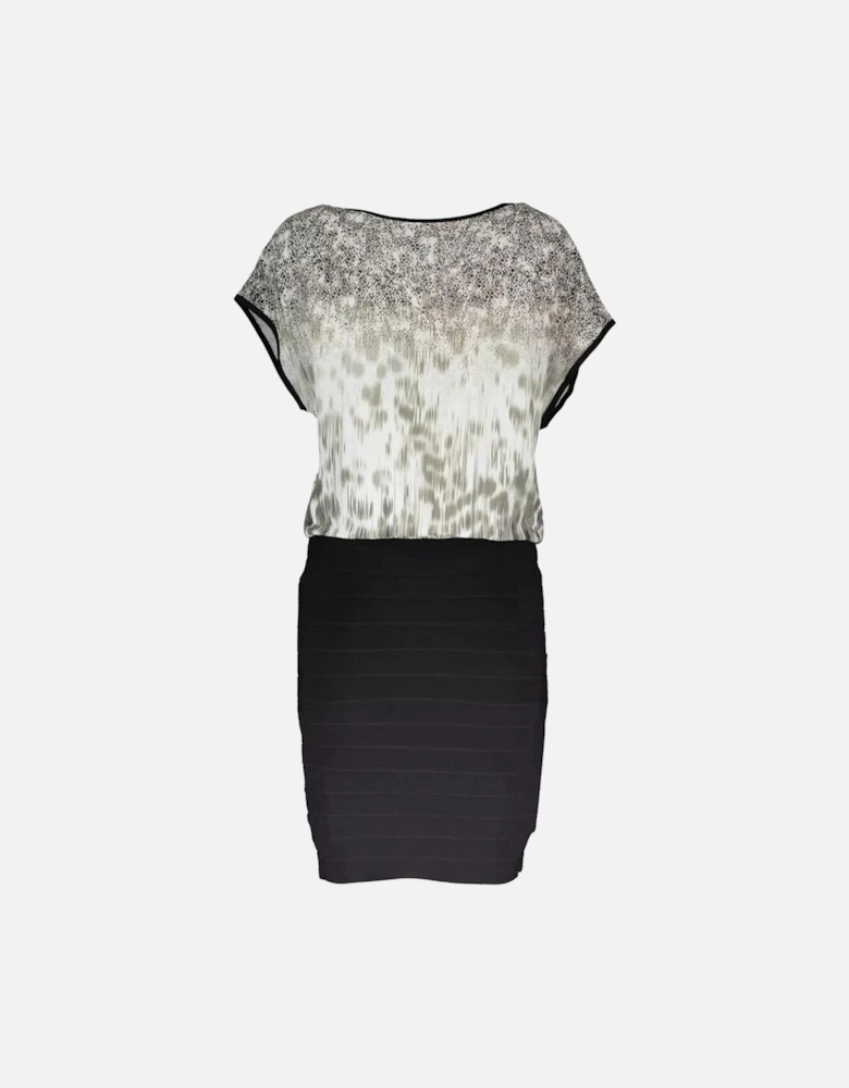 Contrast Logo Short Sleeve Dress Women - Multicolor Dresses
