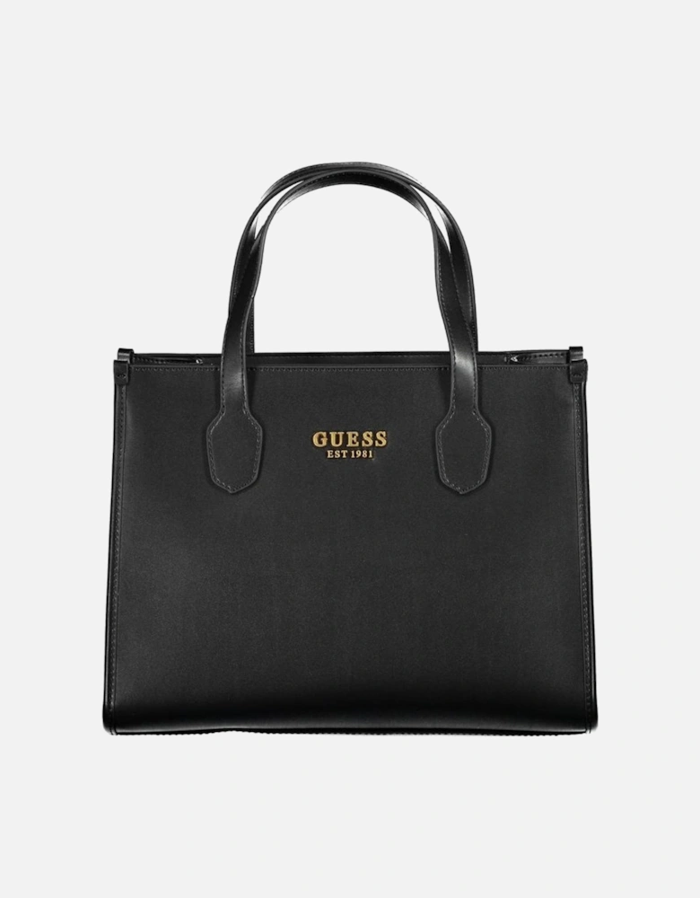 Two-handled Shoulder Bag with Multiple Compartments and Zip Closure