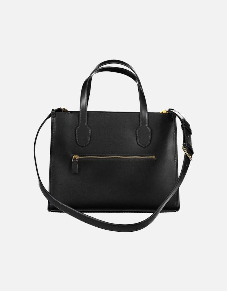 Two-handled Shoulder Bag with Multiple Compartments and Zip Closure