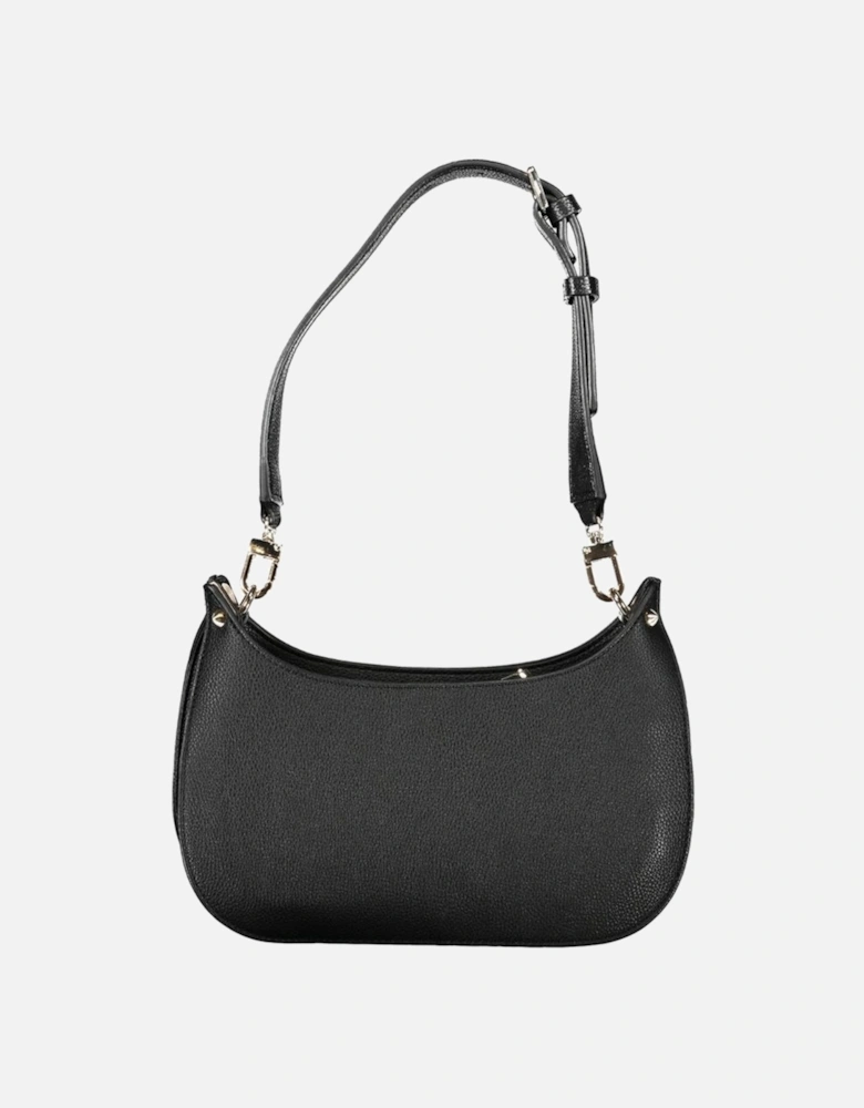 Contrast Detail Mini Bag with Adjustable Strap. Women - Black Handbags