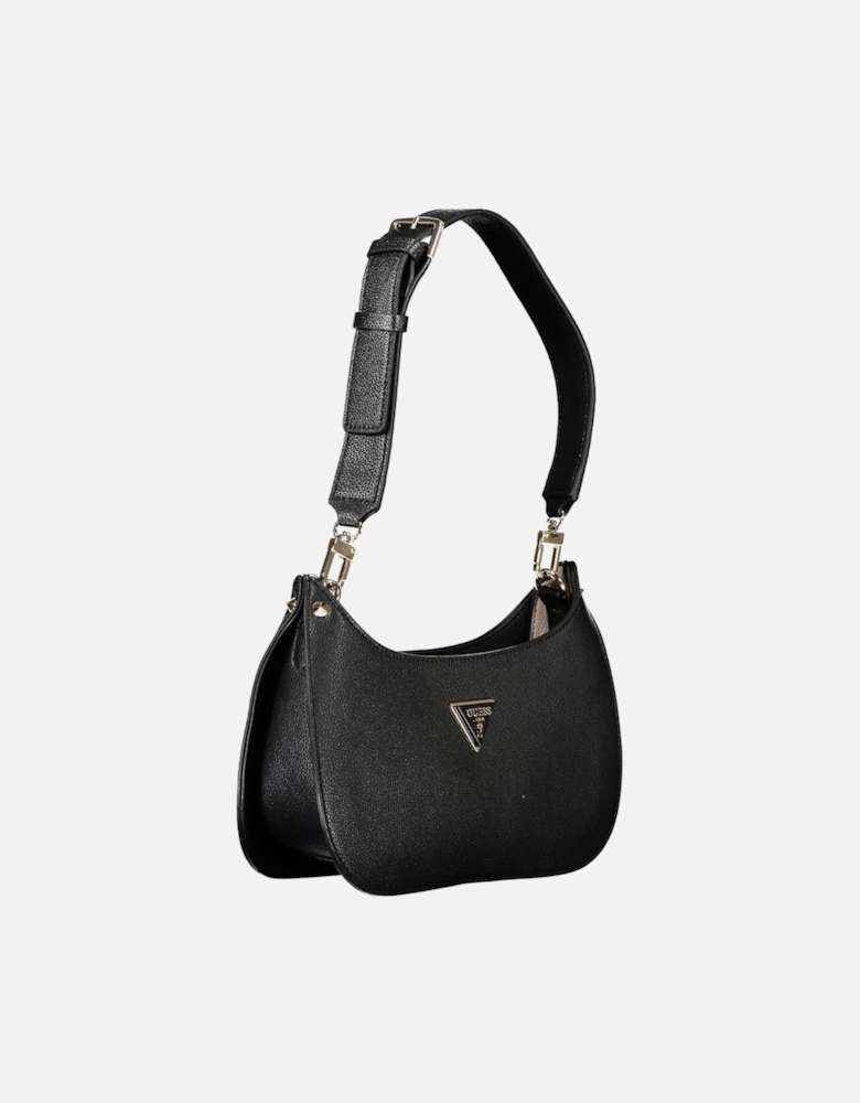 Contrast Detail Mini Bag with Adjustable Strap. Women - Black Handbags