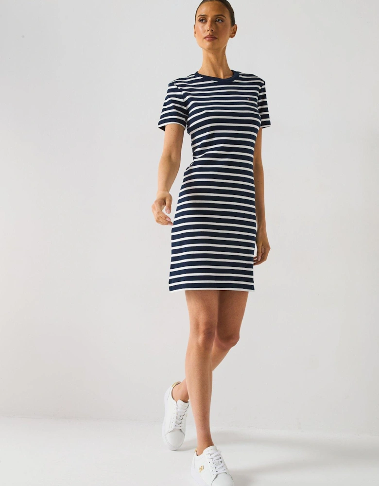 New Cody Str Slim Short Drs Ss - Navy