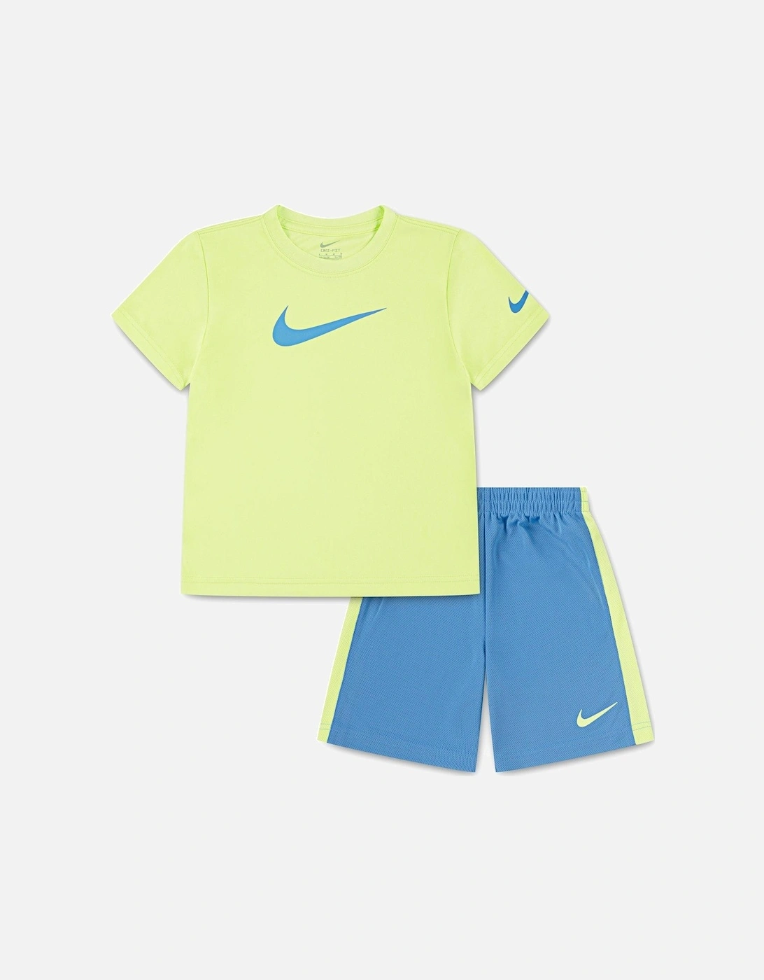 Kids Boys Swoosh T-Shirt And Shorts Set - Yellow, 2 of 1