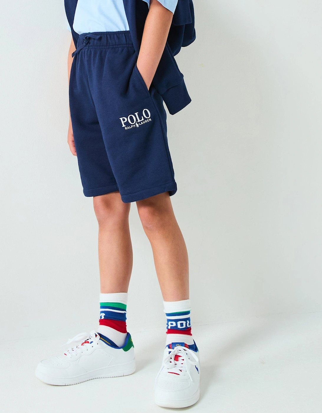 Boys Logo Jog Shorts - Navy, 5 of 4