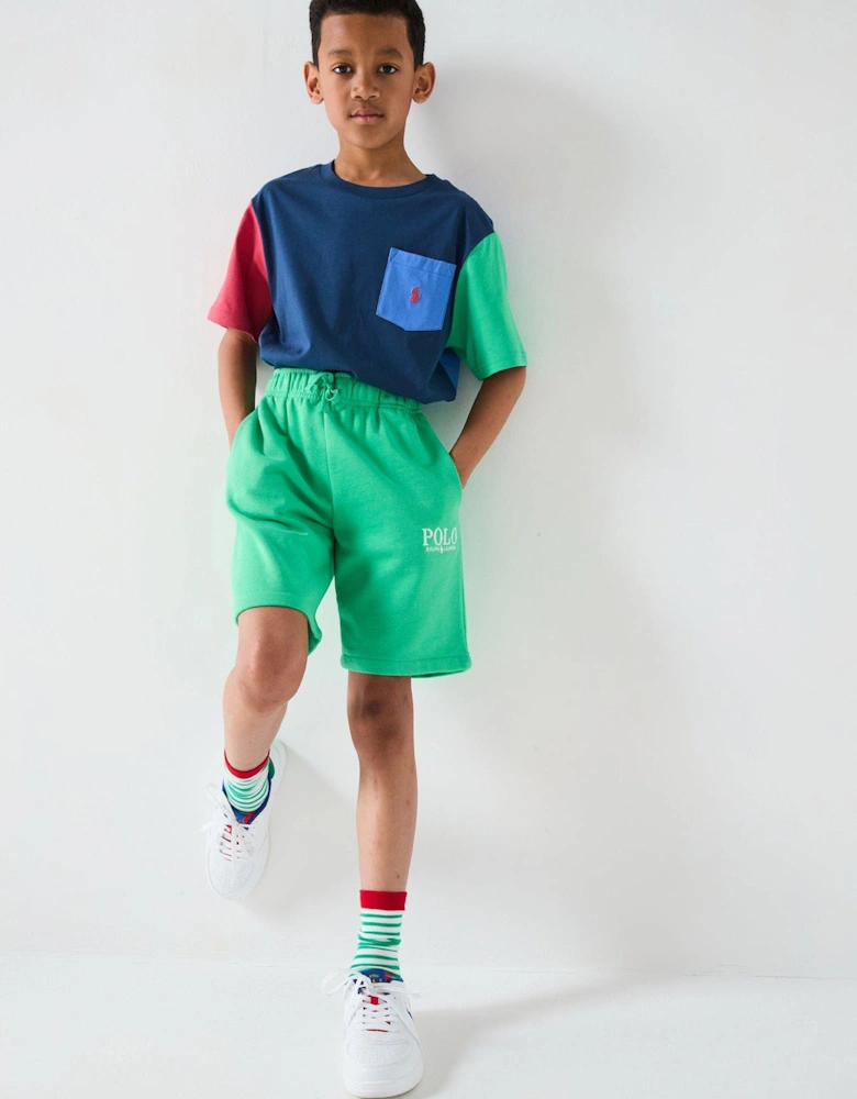 Boys Logo Jog Shorts - Green