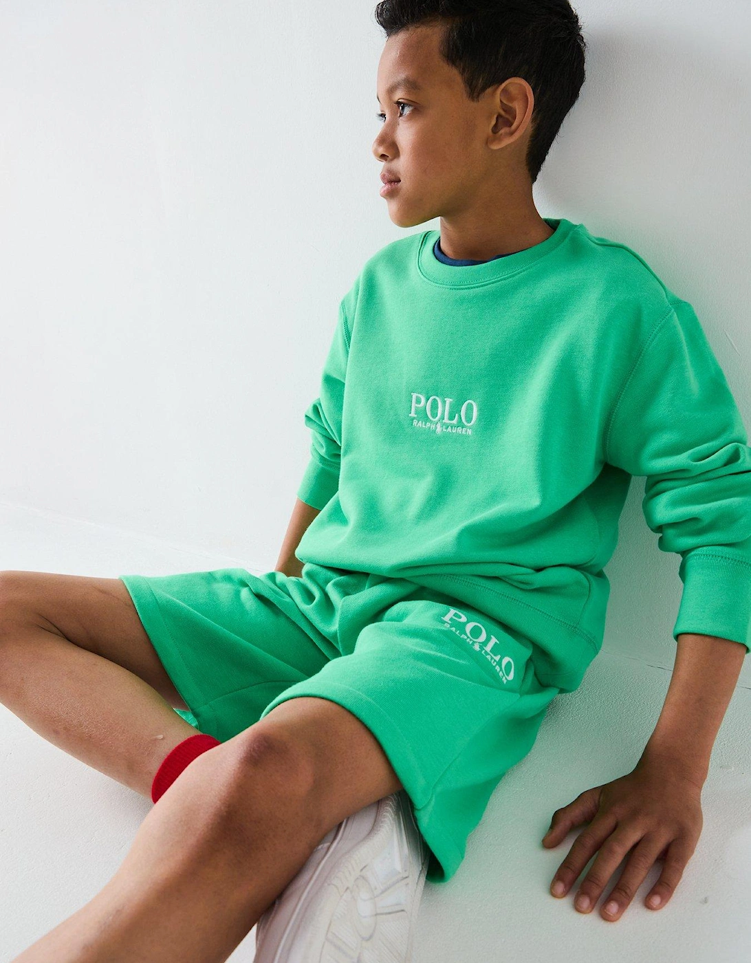 Boys Logo Jog Shorts - Green