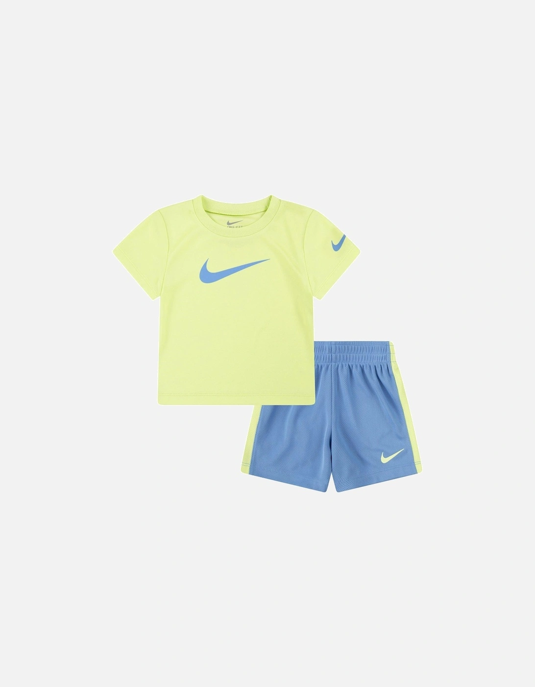 Infant Boys Swoosh T-Shirt And Shorts Set - Yellow, 2 of 1
