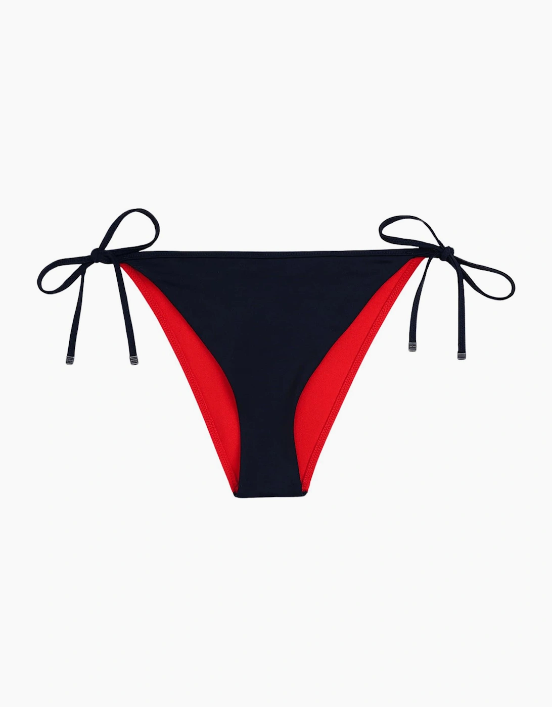 Tommy Hilfiger Tommy Hilfiger Women's Logo Flag Colours Bikini Bottoms, Navy/Red - Black